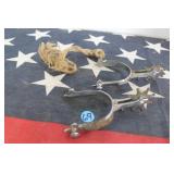 Cowboy Spurs -Antique Western Rowel