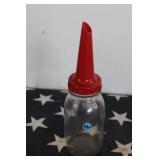 Vintage Essolube Glass Oil Bottle
