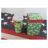 Ceramic Mug w/ Lid & Matching Gift Box