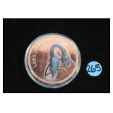5 oz .999 fine copper "Loch Ness Monster"