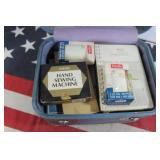 Vintage Sewing Box w/ Supplies