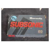 Ammo - 30-30 Win Subsonic - 20 Rounds
