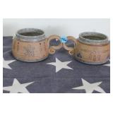 Handcrafted Stoneware Coffee Mugs (2)