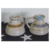 No-spill Speckled Stoneware Mugs (2)
