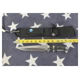 Fixed Knife w Sheathe & Leg Strap - MLR Tac