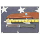 Fixed Knife- Metal Handle w/ Sheathe