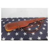 Brown Hard Leather Rifle Scabbard w/ Adj. Straps