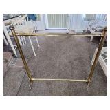 Brass blanket rack