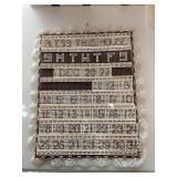 Cross stitch calendar