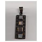 Sterling art deco style pendant