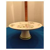 Floral pattern pedestal cake stand