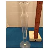 Princess House glass bud vase