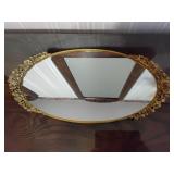 Mirrored vanity tray