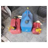 3 fuel cans