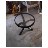 Round outdoor side table