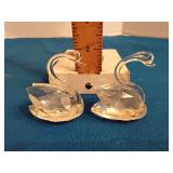 Glass swans