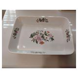 Floral casserole dish