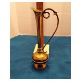 Solid brass ewer pitcher