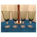 Vintage crystal water goblets