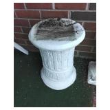 Concrete pedestal