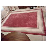 Rose quartz area rug, 7ft8in x 10ft9in