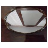 Mirrored vanity tray