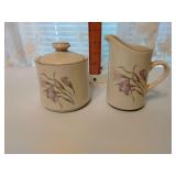 China Pearl cream & sugar dish