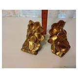 Magnolia metal bookends