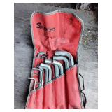 Large snap on allen wrench set