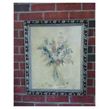 Framed floral print