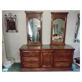 Wooden triple dresser