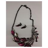 Calla Lily statement jewelry set