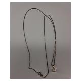 925 pearl stud necklace