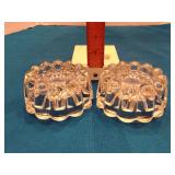 Glass candle holders