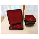 Stoneware plates and bowls