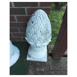 Concrete garden artichoke finial