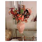Ceramic vase floral arrangement
