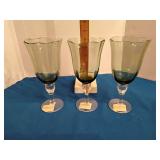 Gorham rose serenade green crystal stemware