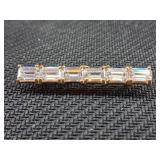 14k brooch, stone unknown