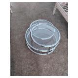 Mid Century modern triple swivel coffee table