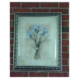 Framed floral print
