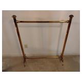 Brass quilt rack