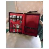 Portable travel bar set