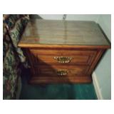 2 drawer wood night stand