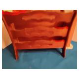 Wooden magazine rack