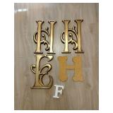 Decorative hanging initials