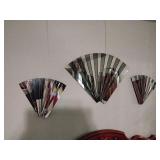 Mirrored wall fans (3)