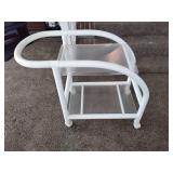 Rolling swerving cart, two tier