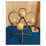 Metal angel candle holder