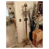 Ornate heavy brass coat rack
